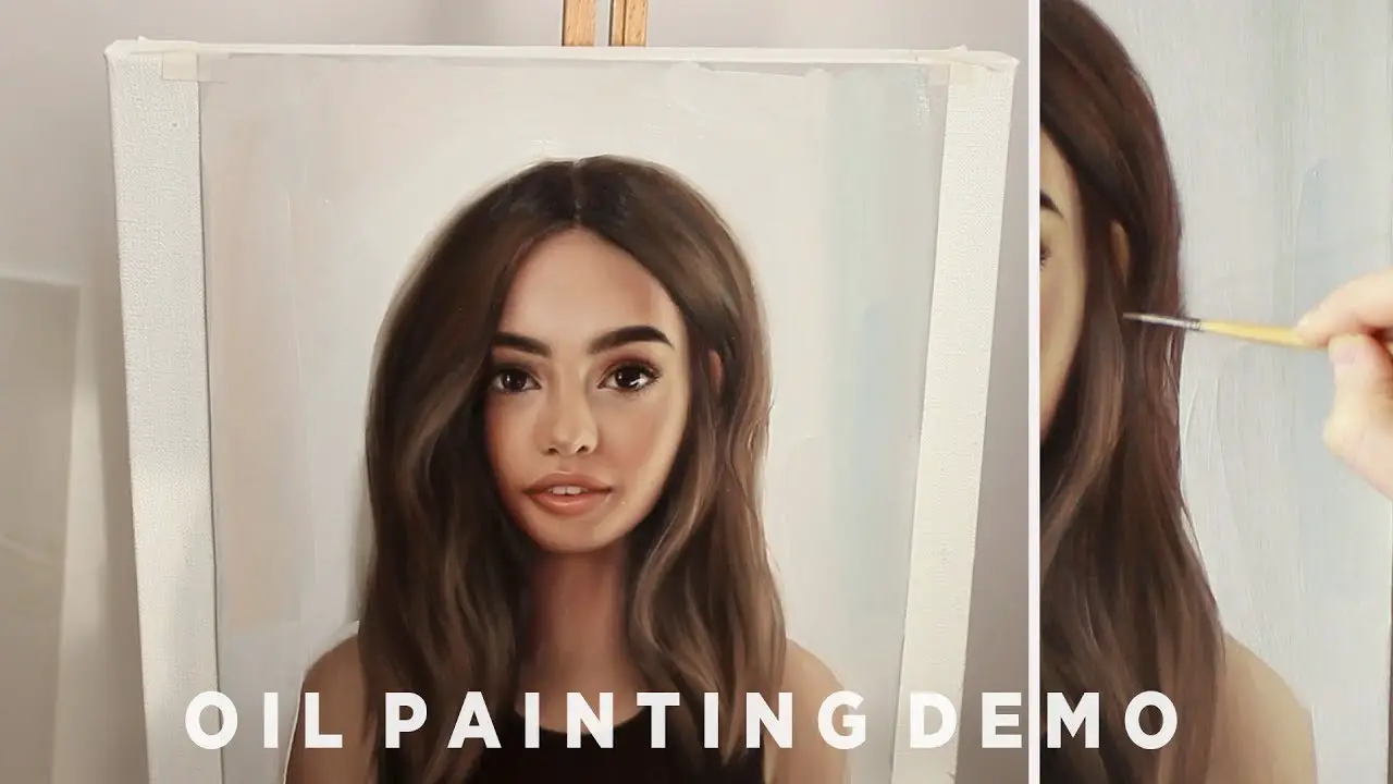 How To Paint Hair Oil Painting Video Demonstration Paintingtube