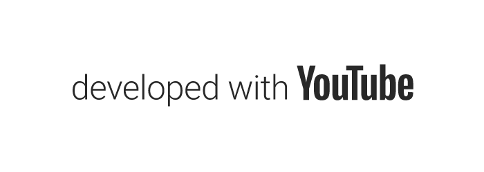 developed with youtube lowercase dark