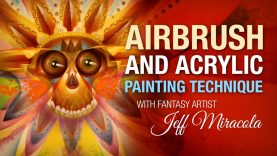 Airbrush and Acrylic Technique by Fantasy Artist Jeff Miracola