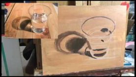 Class Demo Painting a Glass of Water with Acrylics