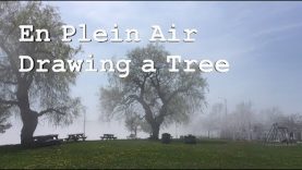 En Plein Air Drawing a Tree