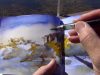 Henry Li doing a Plein Air Watercolor Sketch at Big Bear Lake