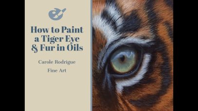 How to Paint Wildlife Series Painting a Tiger Eye and Fur in Oils