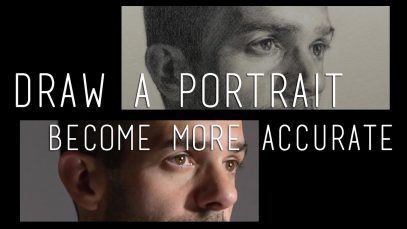 How to draw a portrait from a photo and become more accurate for life drawing