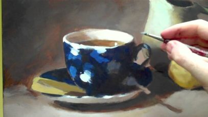 How to paint acrylic still life time lapse still life tutorial