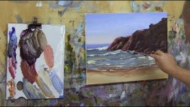 Learn To Paint TV E67 quotByron Bay Headlandquot Acrylic Painting Seascape Beginners