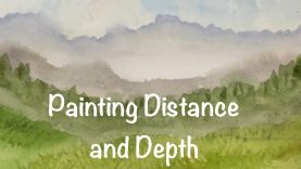 Painting Distance and Depth in your Landscapes Watercolor Tutorial Watercolour