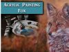 Painting a Fox in Acrylics w Airbrushed background Art tips w Lachri