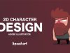 Simple 2D Character design Speed Art Adobe illustrator CC
