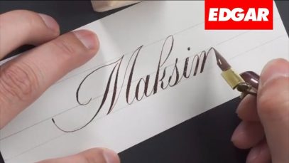 WRITING NAMES IN COPPERPLATE CALLIGRAPHY