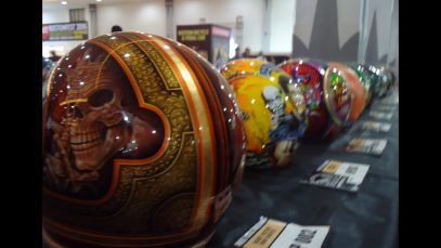 Amazing Design Airbrush Painting Pinstriping Motorcycle Helmet Contest