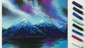 How to draw galaxy with soft pastels Soft pastel drawing Art