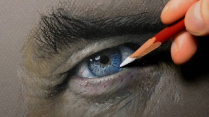 PHOTO REALISTIC EYE DRAWING WITH PENCILS