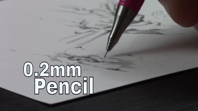 Tiny Tiny 0.2mm Mech Pencil Drawing ง ° ͜ ʖ °ง