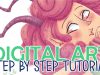 Digital illustration tutorial Step by step guide on how I do it