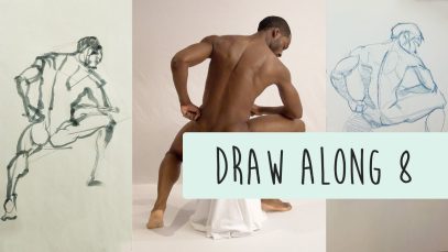 Draw Along Club 8 PRACTISE LIFE DRAWING with us