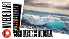 How to paint sea in soft pastels Kate Amedeo