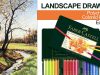 Landscape Drawing With Colored Pencils