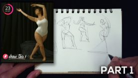Gesture Drawing Demo Part 1 of 3 1 Minute Poses