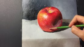 Apple Oil Painting Time Lapse