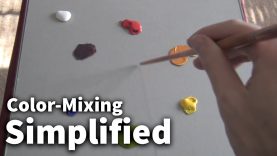 Color Mixing Simplified 01 Acrylic amp Oil Painting Lesson