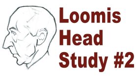 Sketching an Older Head Andrew Loomis Drawing Study 2