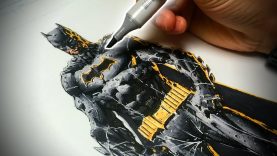 How to Draw Batman Comic Book Style Step by Step Pencil Ink and Colors