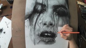 Hyperrealistic Portrait Pencil Drawing Time lapse