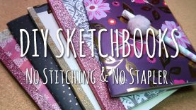 DIY SKETCHBOOKS No Stitching amp No Stapler