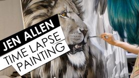 Jen Allen Time Lapse Painting Lion