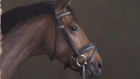 Oil Painting Demo Horse Head painted alla prima
