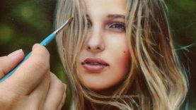 REALISTIC OIL PAINTING DEMO VIDEO woman portrait by Isabelle Richard