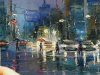 Rainy Street How To Oil Painting Palette Knife Brush Impressionism Color Mixing Dusan