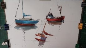 How to Paint Boats in Watercolour Part 2