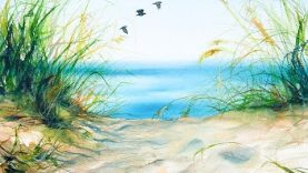Watercolors Beach Grass Painting Tutorial
