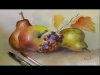 Watercolor Still Life Painting Fruits By Yasser Fayad
