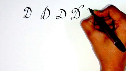 Alphabet D Calligraphy 101
