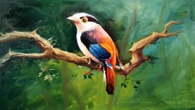 A Bird Painting With Oil Colors On Canvas By Paintlane OIL PAINTING