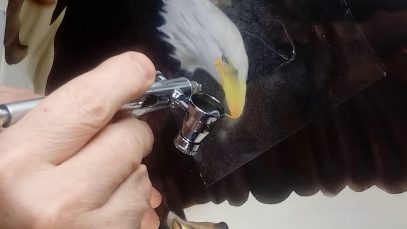 Airbrushing the American Bald Eagle
