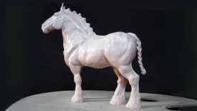 Art lesson How to Sculpt a Shire Draught Horse with Polymer Clay