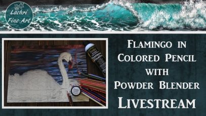 Colored Pencil w Powder Blender Art QampA Livestream Lachri