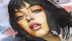 HOW TO PAINT A REALISTIC PORTRAIT WITH WATERCOLORS AND COLOR PENCILS