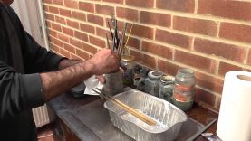 How to clean your artist oil painting brushes