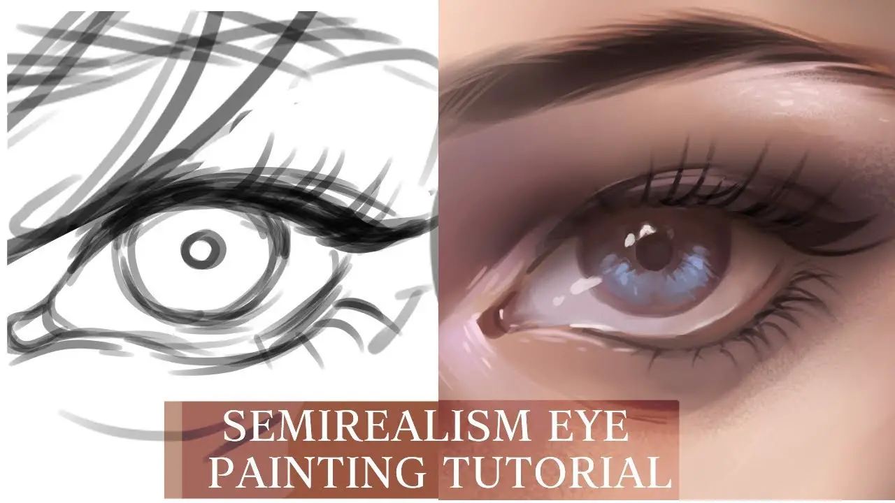 How to Paint Semi-Realistic ANIME HAIR on GUYS - Digital Art Tutorial  (MEDIBANG) 