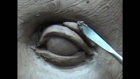 Sculpting open eyes in clay. Sculpting tutorial