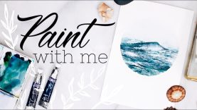 watercolor with me ocean waves
