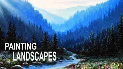 Painting A Realistic Landscape with Acrylics