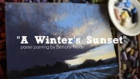 A Winter39s Sunset Sunset and Cloud Landscape Video in Soft Pastel Bethany Fields