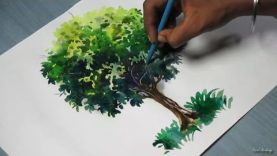 How to Paint A Tree with Watercolor