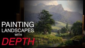 How to paint LANDSCAPES with DEPTH Atmospheric PERSPECTIVE